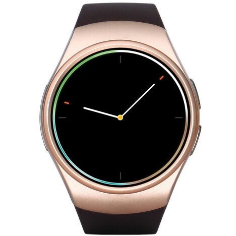 Ceas Smartwatch cu Telefon iUni KW18, Touchscreen, 1.3 Inch HD, Notificari, iOS si Android, Gold